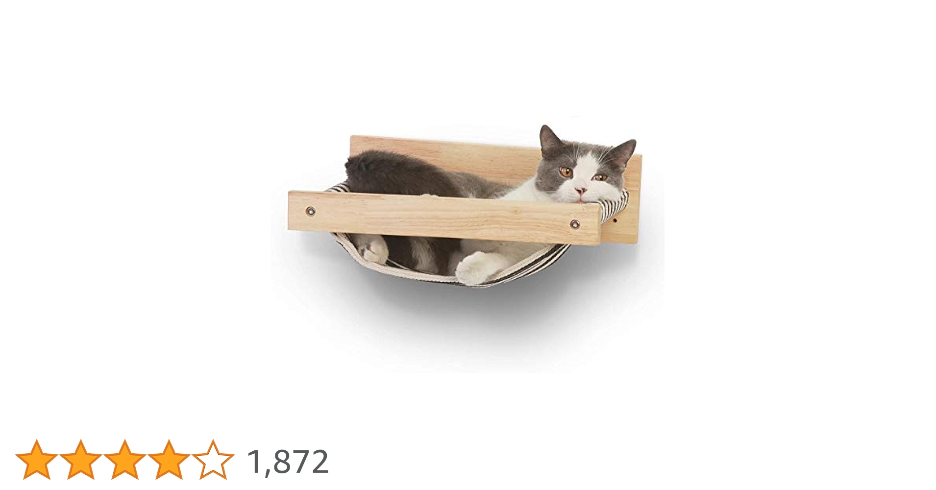 Amazon.co.jp: FUKUMARU壁掛け式猫用ハンモック、ラバーウッド製